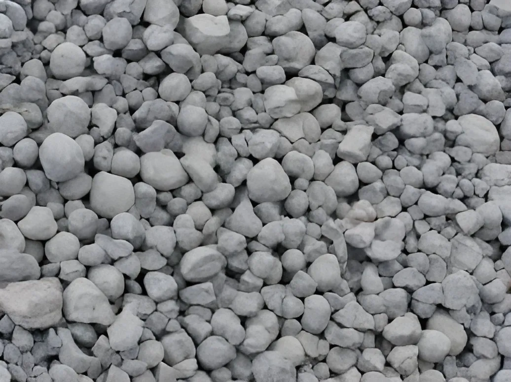 Szare granule klinkieru cementowego